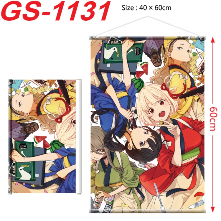 Lycoris Recoil Anime digital printed pole style hanging picture Wall Scroll 40x60cm