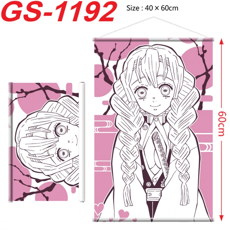 Demon Slayer Kimets Anime digital printed pole style hanging picture Wall Scroll 40x60cm