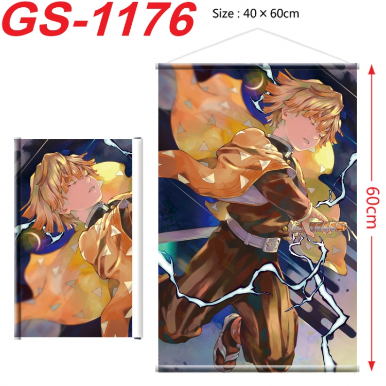 Demon Slayer Kimets Anime digital printed pole style hanging picture Wall Scroll 40x60cm