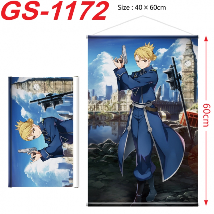 Fullmetal Alchemist Anime digital printed pole style hanging picture Wall Scroll 40x60cm