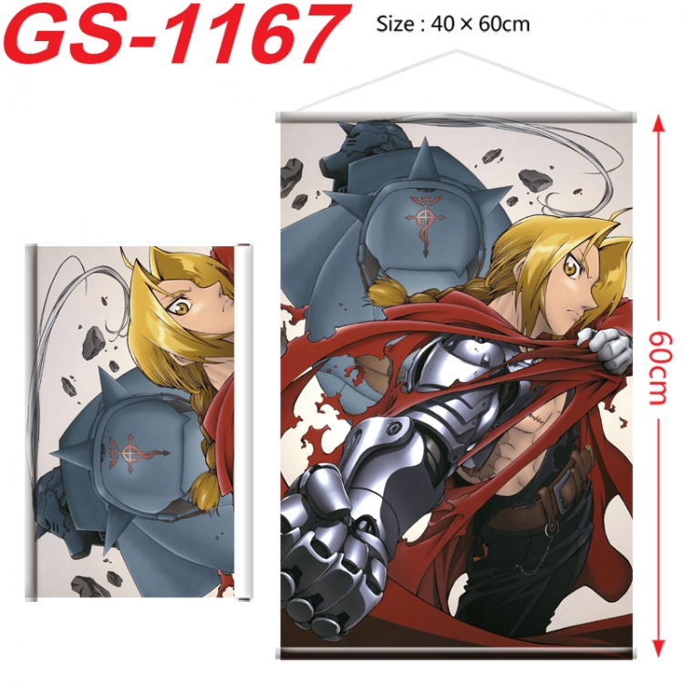 Fullmetal Alchemist Anime digital printed pole style hanging picture Wall Scroll 40x60cm