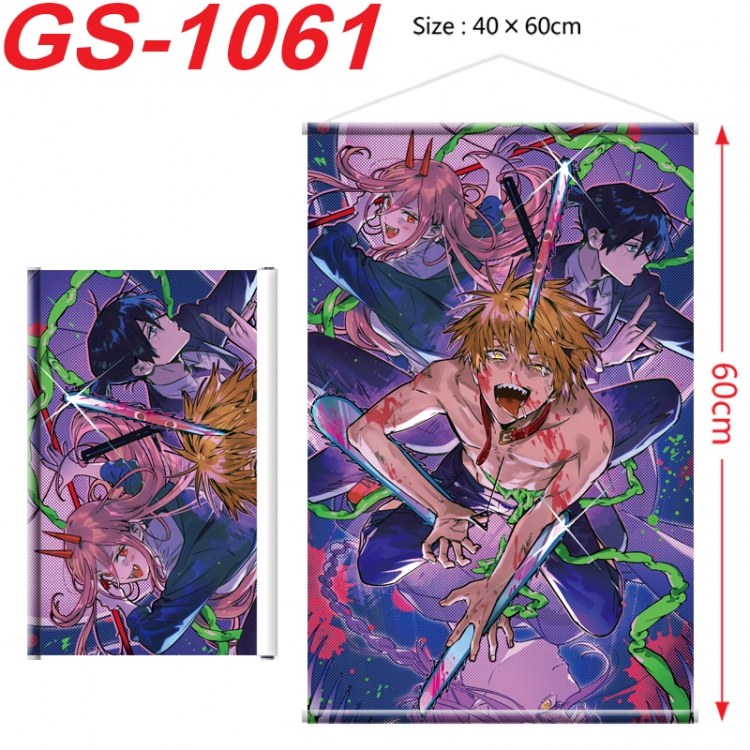 Chainsawman Anime digital printed pole style hanging picture Wall Scroll 40x60cm