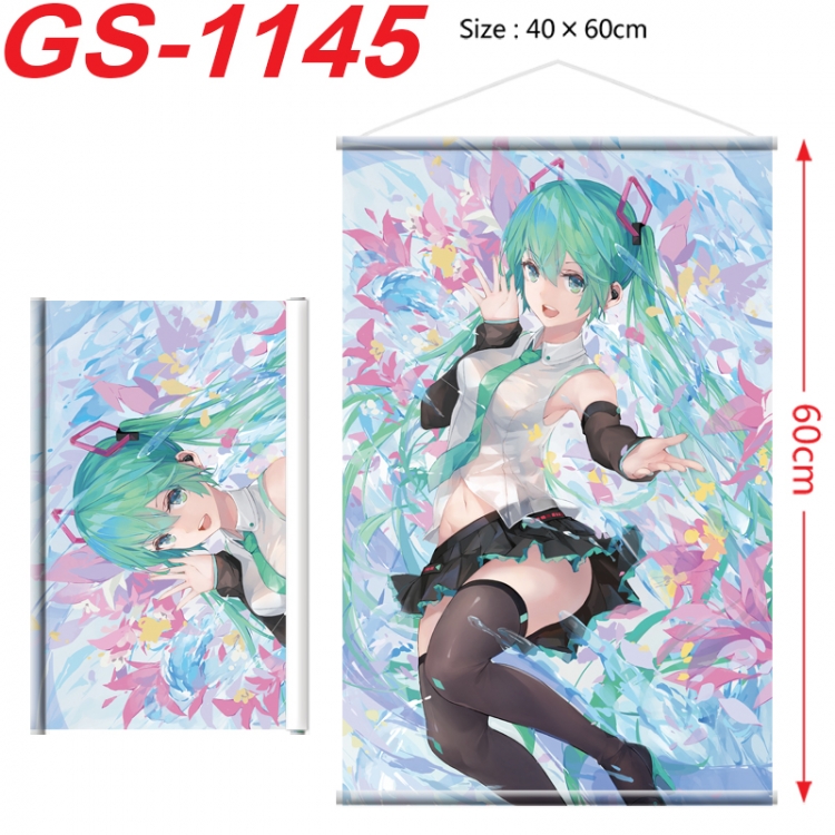 Hatsune Miku Anime digital printed pole style hanging picture Wall Scroll 40x60cm