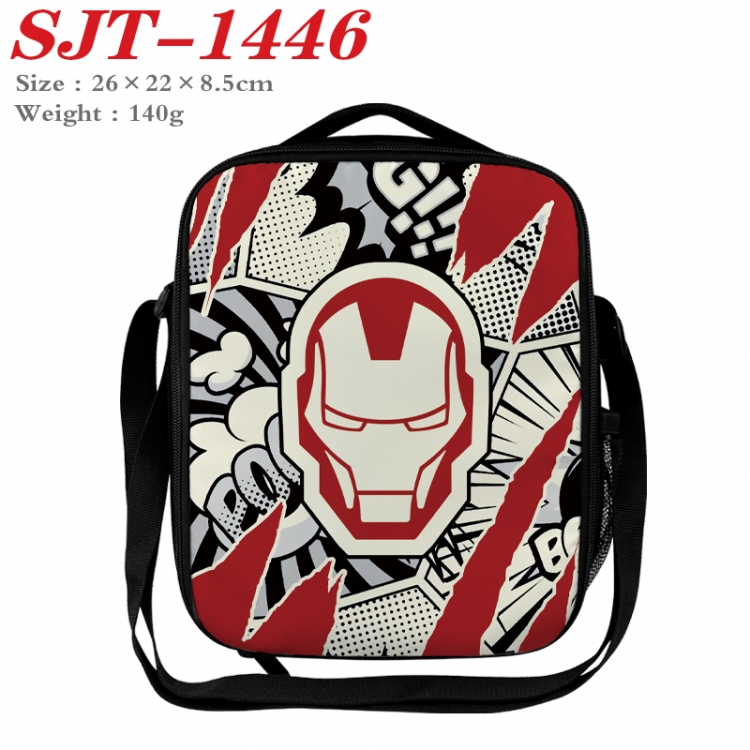 Superheroes Anime Lunch Bag Crossbody Bag 26x22x8.5cm 