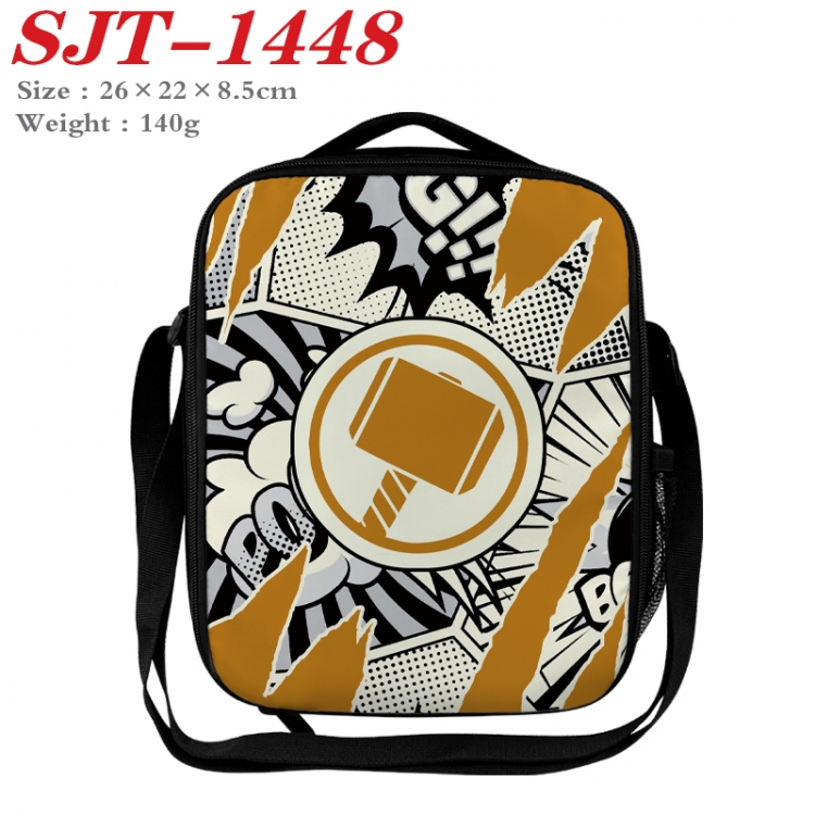 Superheroes Anime Lunch Bag Crossbody Bag 26x22x8.5cm 