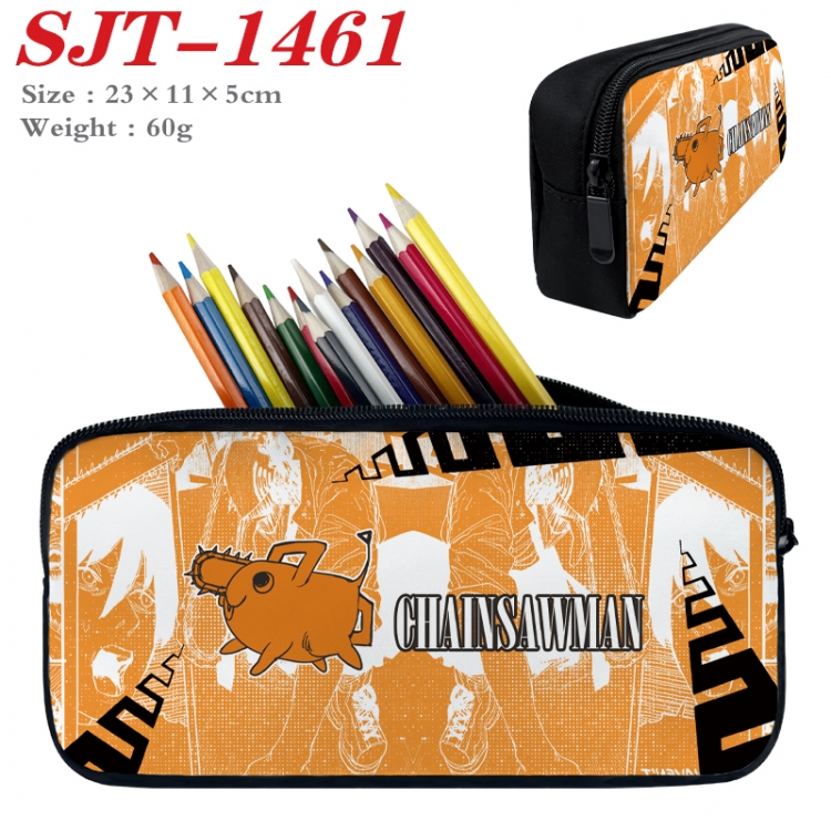 Chainsawman  Anime nylon student pencil case 23x11x5cm 