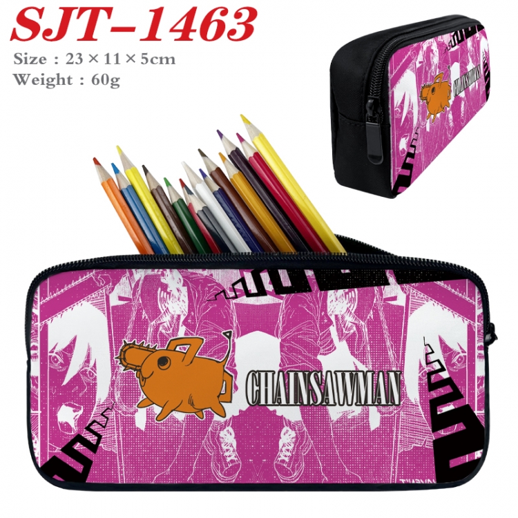 Chainsawman  Anime nylon student pencil case 23x11x5cm