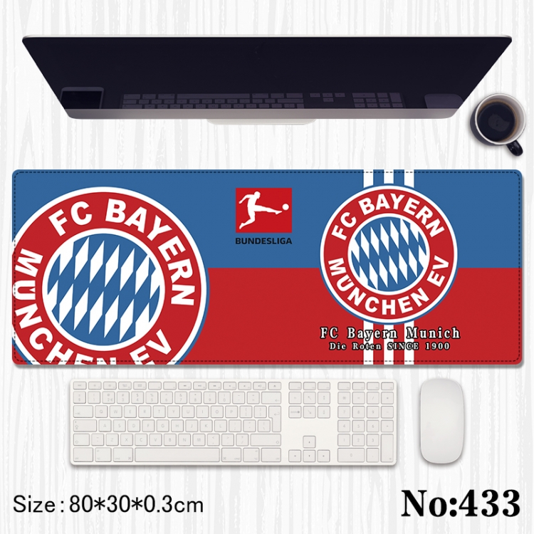  Football star Anime peripheral computer mouse pad office desk pad multifunctional pad 80X30X0.3cm