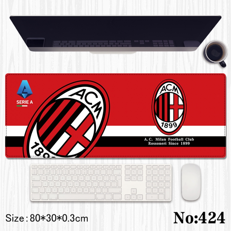  Football star Anime peripheral computer mouse pad office desk pad multifunctional pad 80X30X0.3cm