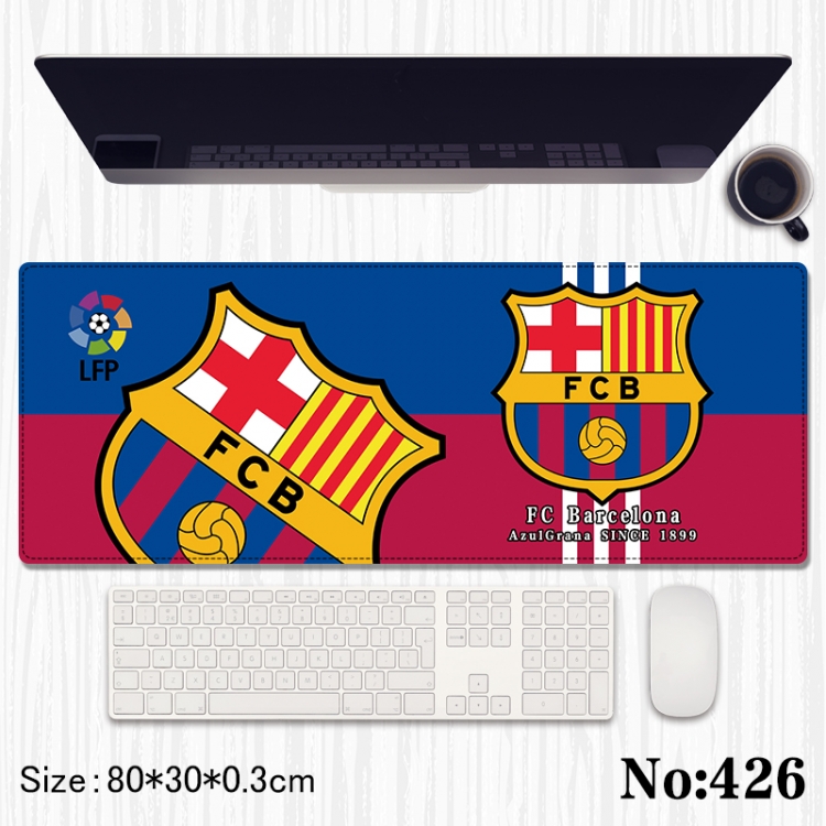  Football star Anime peripheral computer mouse pad office desk pad multifunctional pad 80X30X0.3cm