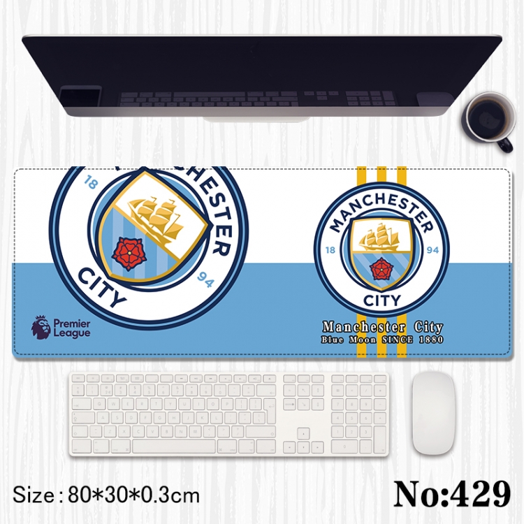  Football star Anime peripheral computer mouse pad office desk pad multifunctional pad 80X30X0.3cm