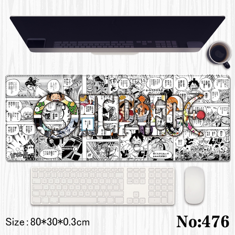 One Piece Anime peripheral computer mouse pad office desk pad multifunctional pad 80X30X0.3cm