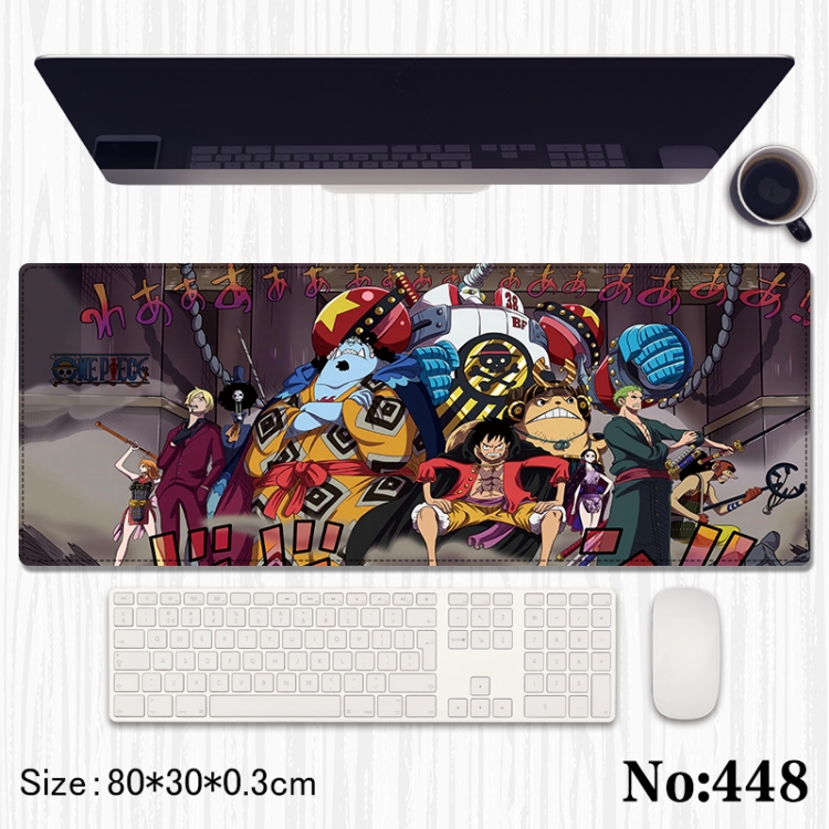 One Piece Anime peripheral computer mouse pad office desk pad multifunctional pad 80X30X0.3cm