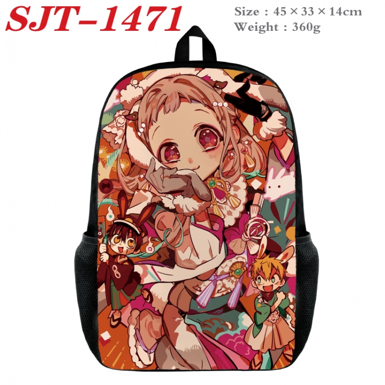 Toilet-bound Hanako-kun Anime nylon canvas backpack student backpack 45x33x14cm