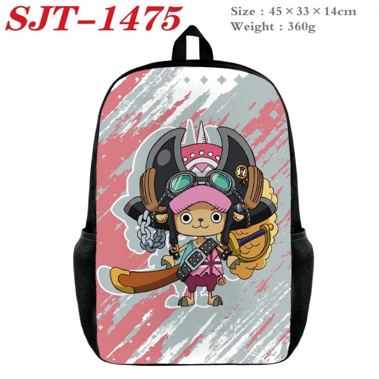 One Piece Anime nylon canvas backpack student backpack 45x33x14cm