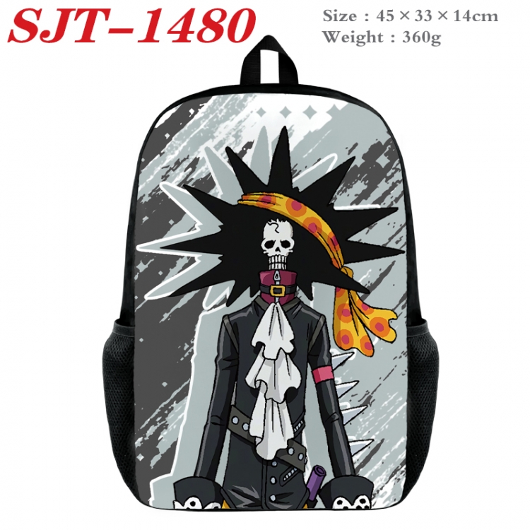 One Piece Anime nylon canvas backpack student backpack 45x33x14cm