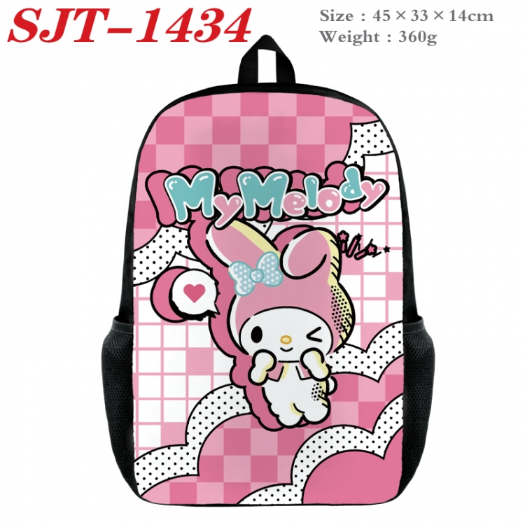 sanrio Anime nylon canvas backpack student backpack 45x33x14cm