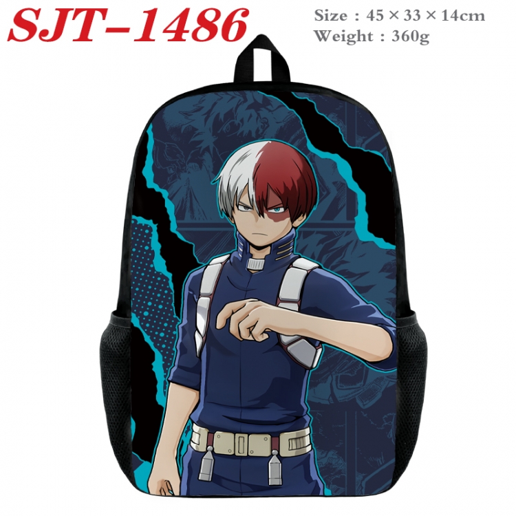 My Hero Academia Anime nylon canvas backpack student backpack 45x33x14cm