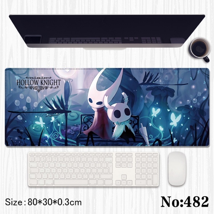 The Hollow Knight  Anime peripheral computer mouse pad office desk pad multifunctional pad 80X30X0.3cm