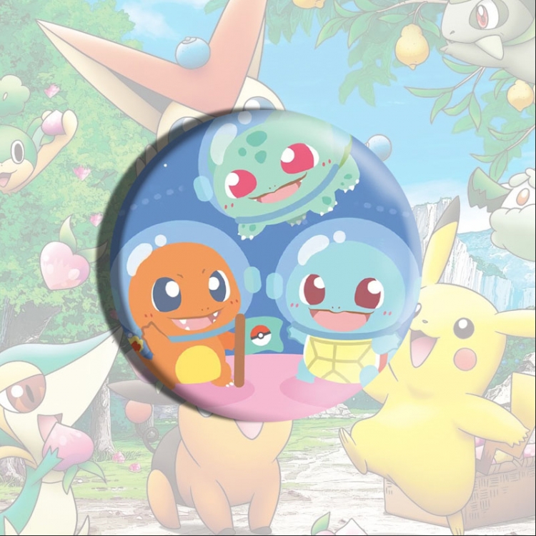 Pokemon Anime tinplate brooch badge price for 5 pcs