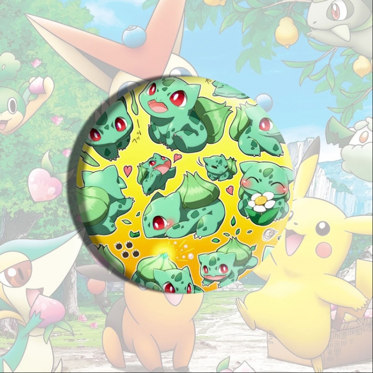 Pokemon Anime tinplate brooch badge price for 5 pcs