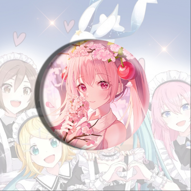 Hatsune Miku Anime tinplate brooch badge price for 5 pcs