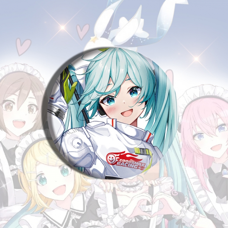 Hatsune Miku Anime tinplate brooch badge price for 5 pcs