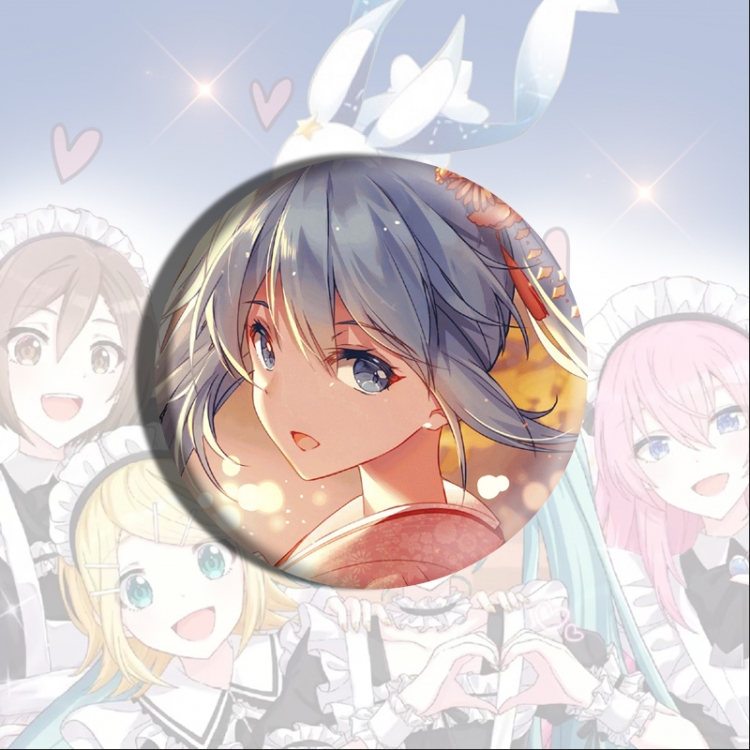 Hatsune Miku Anime tinplate brooch badge price for 5 pcs