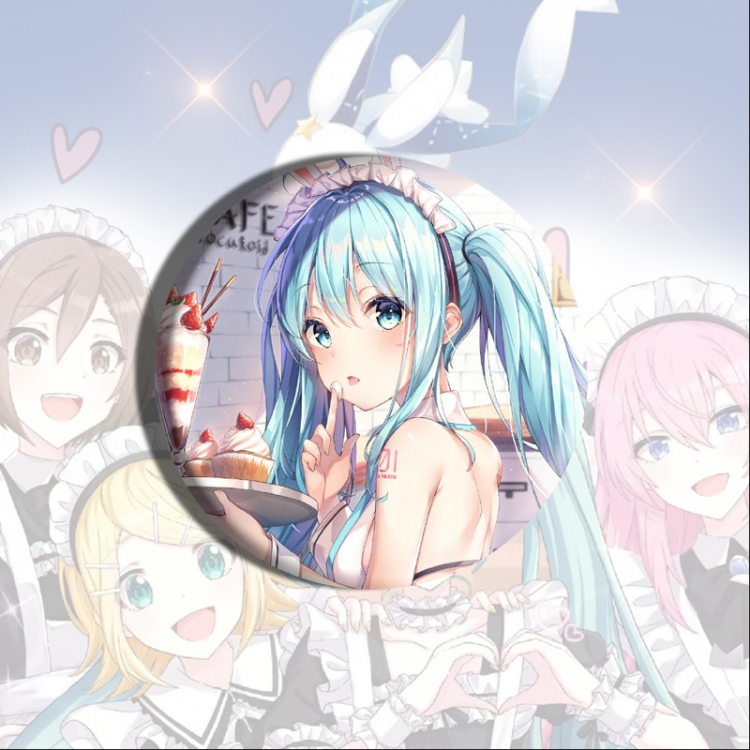 Hatsune Miku Anime tinplate brooch badge price for 5 pcs