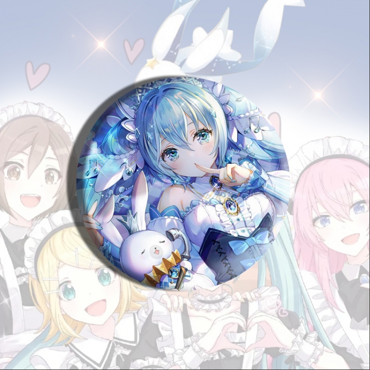 Hatsune Miku Anime tinplate brooch badge price for 5 pcs
