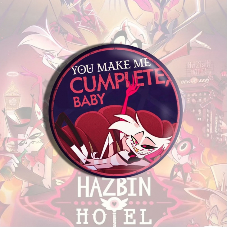 Hazbin Hotel Anime tinplate brooch badge price for 5 pcs
