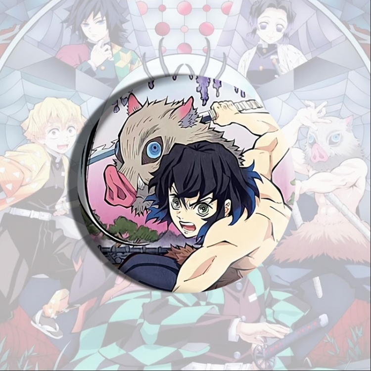 Demon Slayer Kimets Anime tinplate brooch badge price for 5 pcs