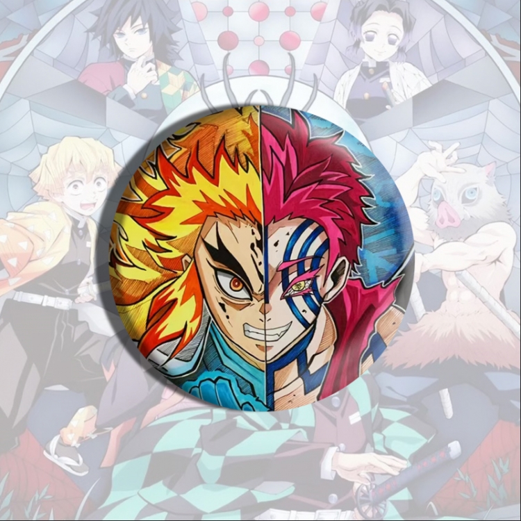 Demon Slayer Kimets Anime tinplate brooch badge price for 5 pcs