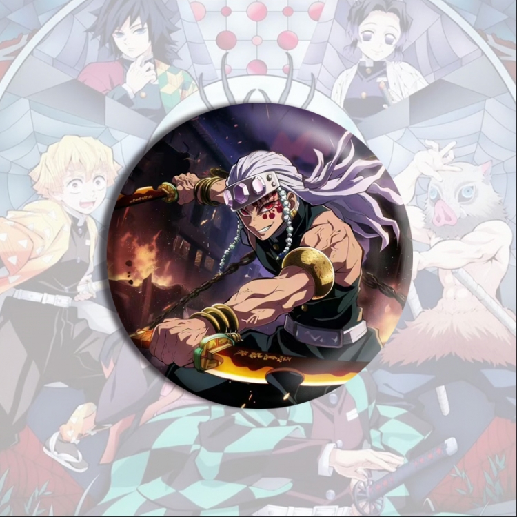 Demon Slayer Kimets Anime tinplate brooch badge price for 5 pcs