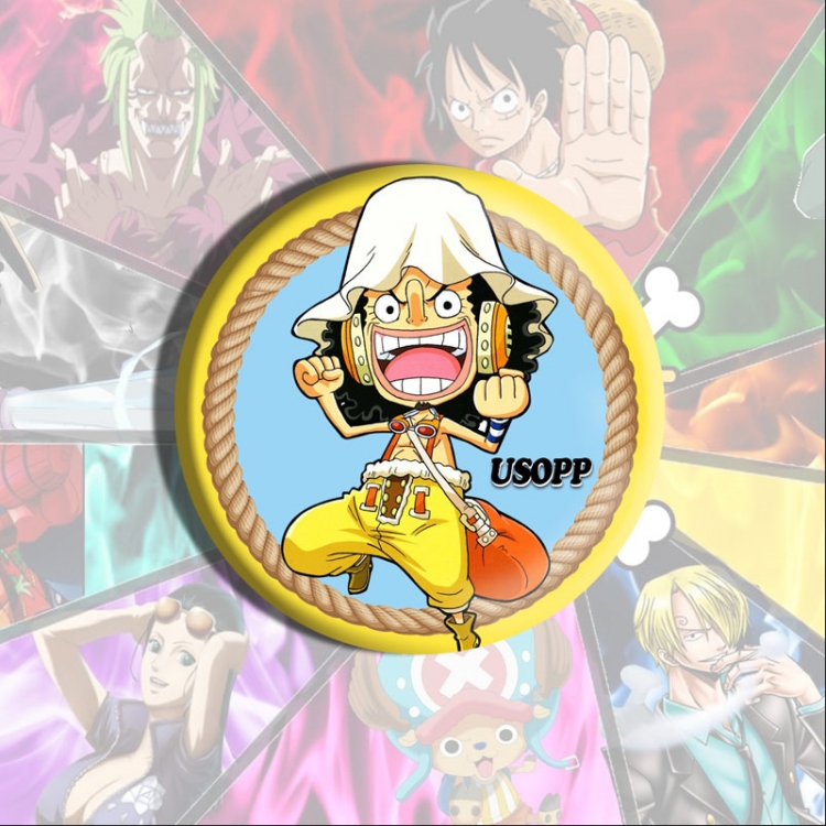 One Piece Anime tinplate brooch badge price for 5 pcs