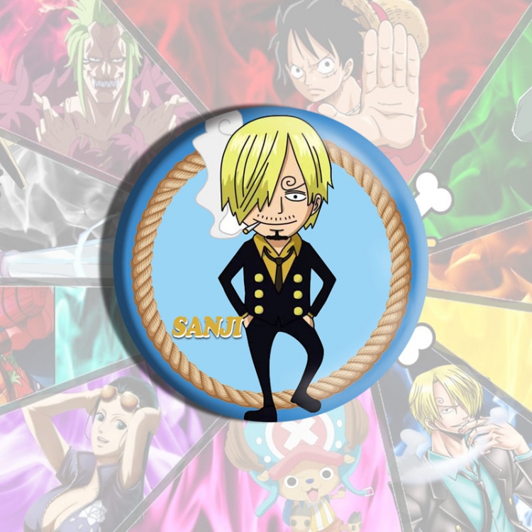 One Piece Anime tinplate brooch badge price for 5 pcs