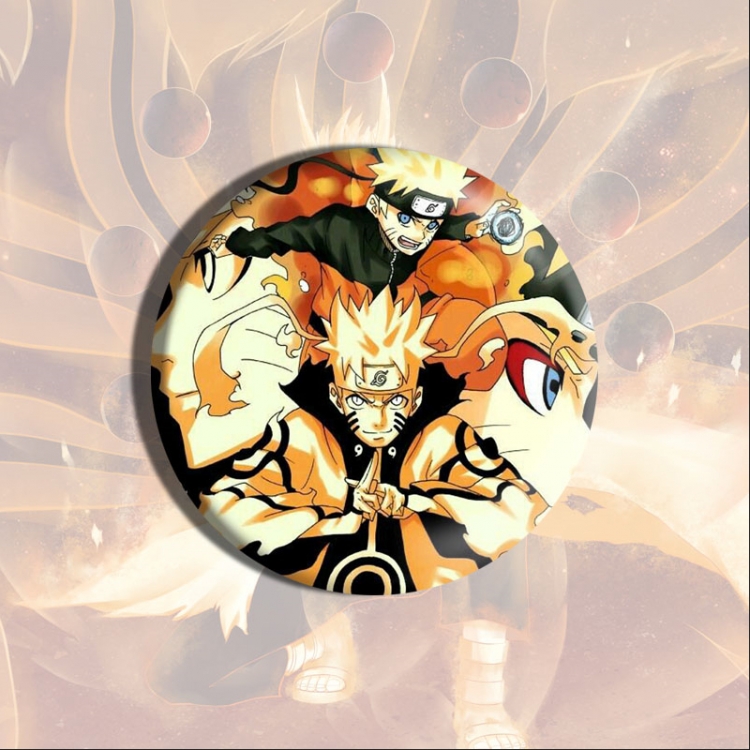 Naruto Anime tinplate brooch badge price for 5 pcs