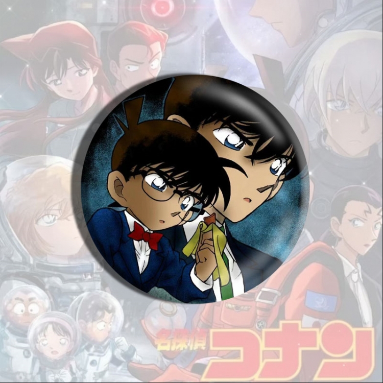 Detective conan Anime tinplate brooch badge price for 5 pcs