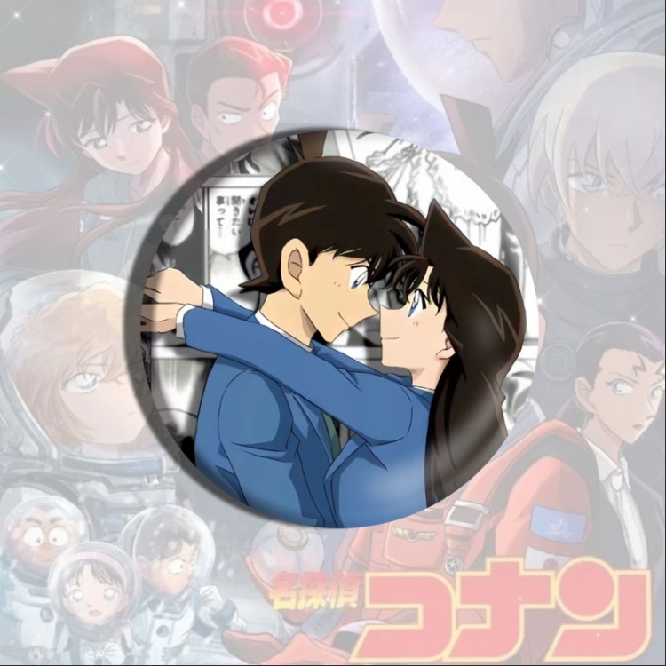 Detective conan Anime tinplate brooch badge price for 5 pcs