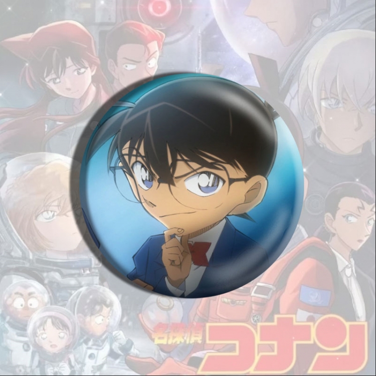 Detective conan Anime tinplate brooch badge price for 5 pcs