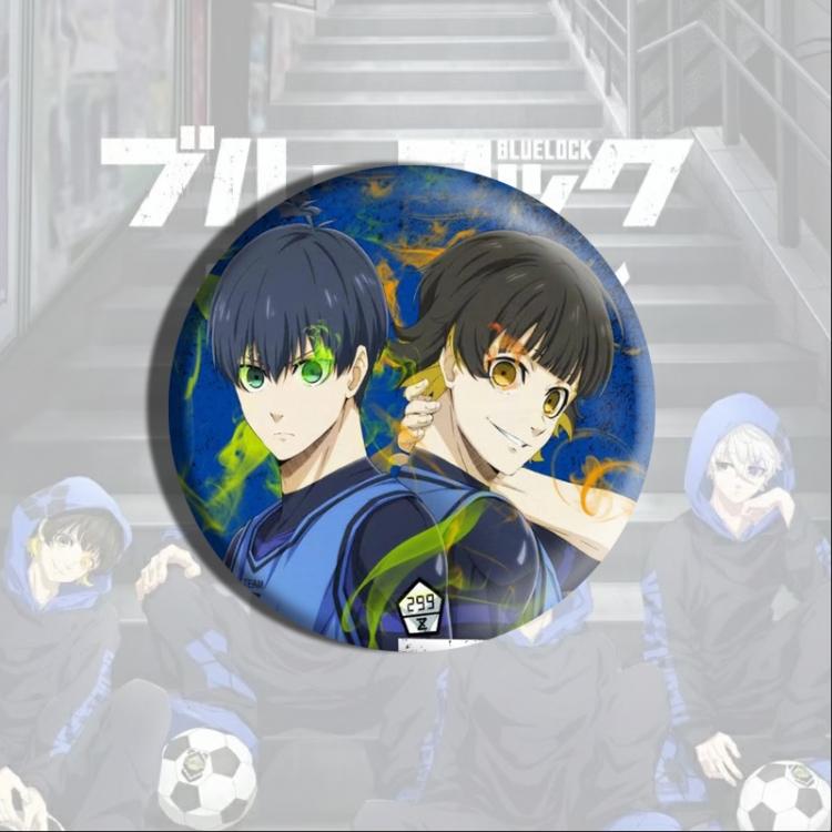 BLUE LOCK Anime tinplate brooch badge price for 5 pcs