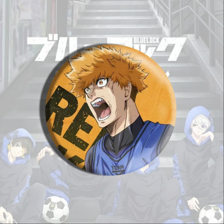 BLUE LOCK Anime tinplate brooch badge price for 5 pcs