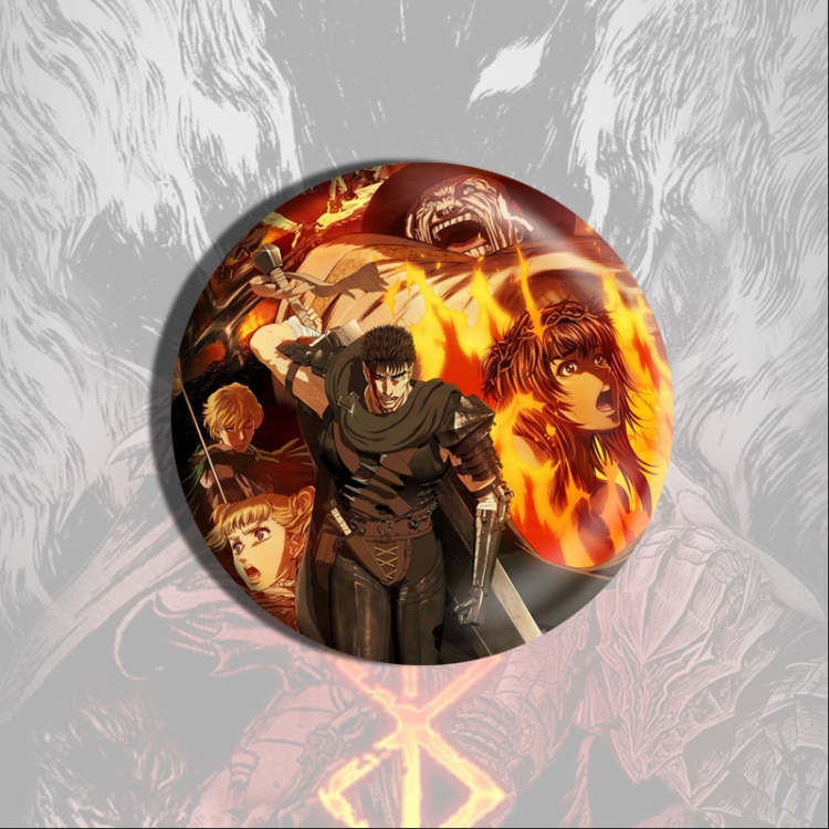 Berserk Anime tinplate brooch badge price for 5 pcs