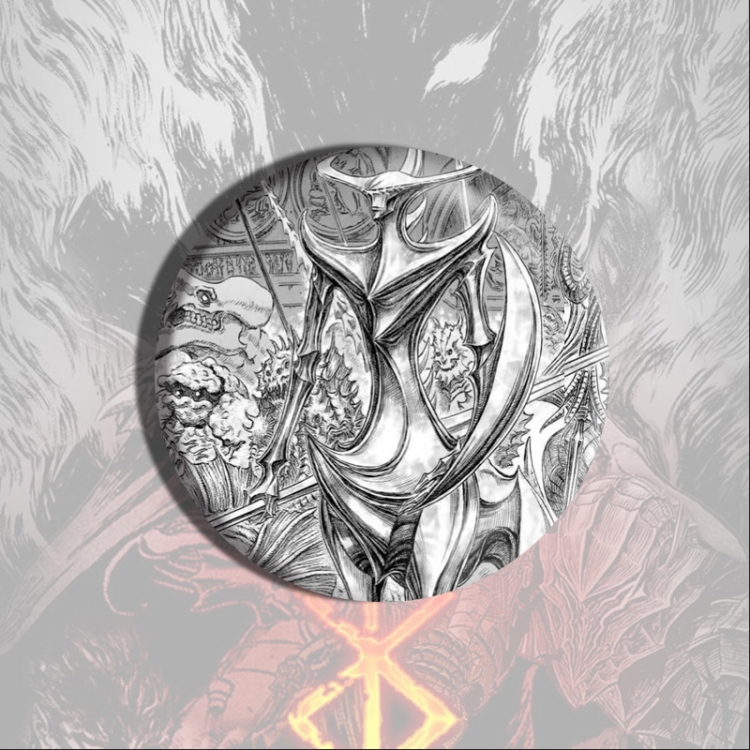 Berserk Anime tinplate brooch badge price for 5 pcs