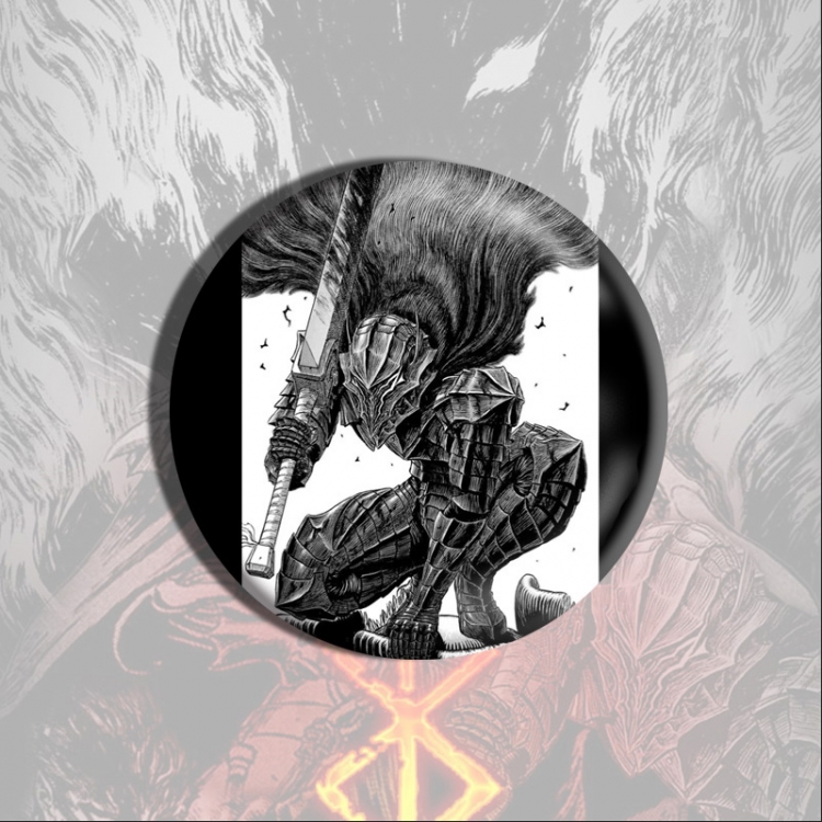 Berserk Anime tinplate brooch badge price for 5 pcs