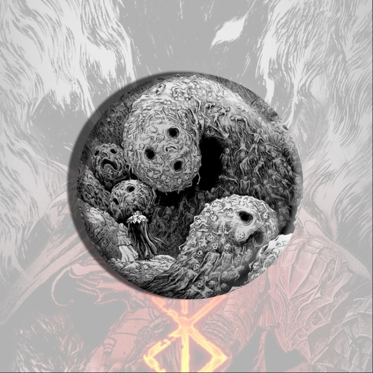 Berserk Anime tinplate brooch badge price for 5 pcs