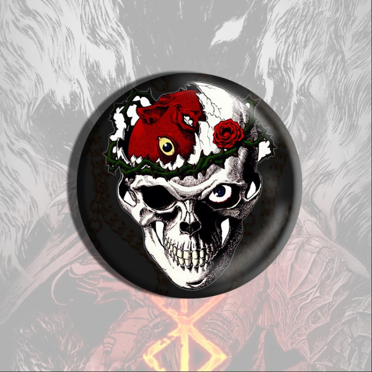 Berserk Anime tinplate brooch badge price for 5 pcs