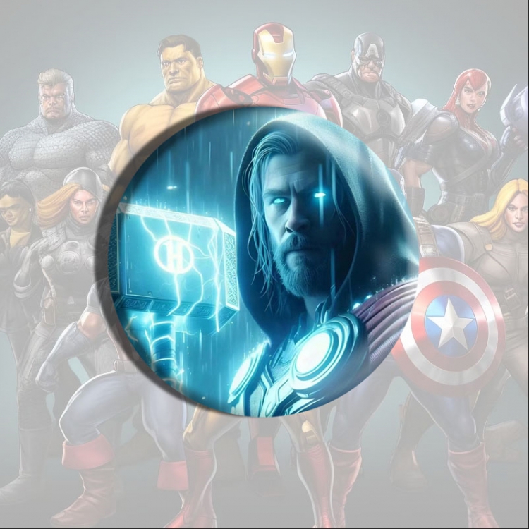 Marvel Anime tinplate brooch badge price for 5 pcs