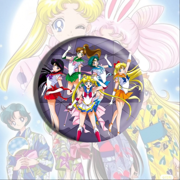 sailormoon Anime tinplate brooch badge price for 5 pcs
