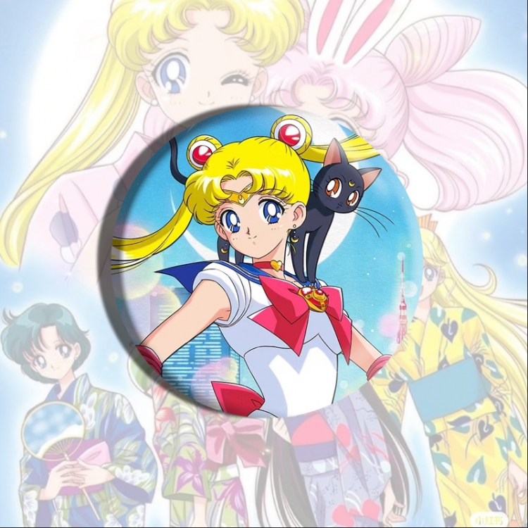 sailormoon Anime tinplate brooch badge price for 5 pcs